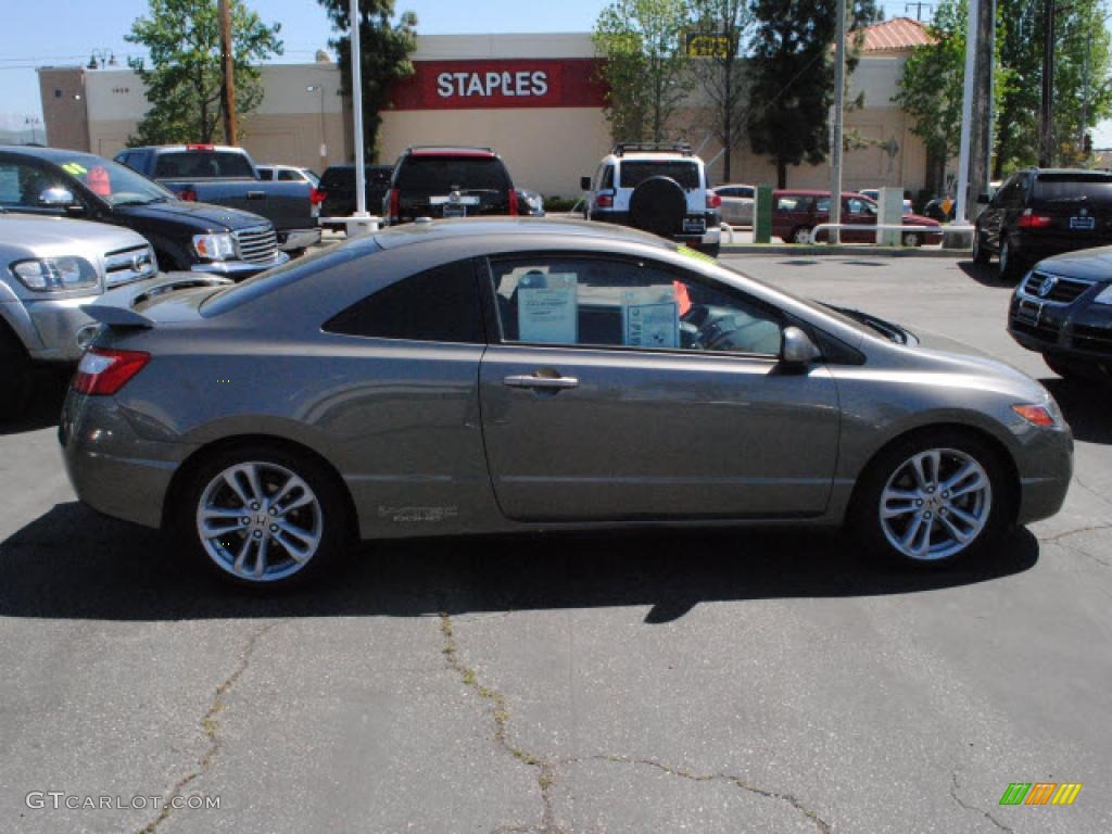 2007 Civic Si Coupe - Galaxy Gray Metallic / Black photo #3