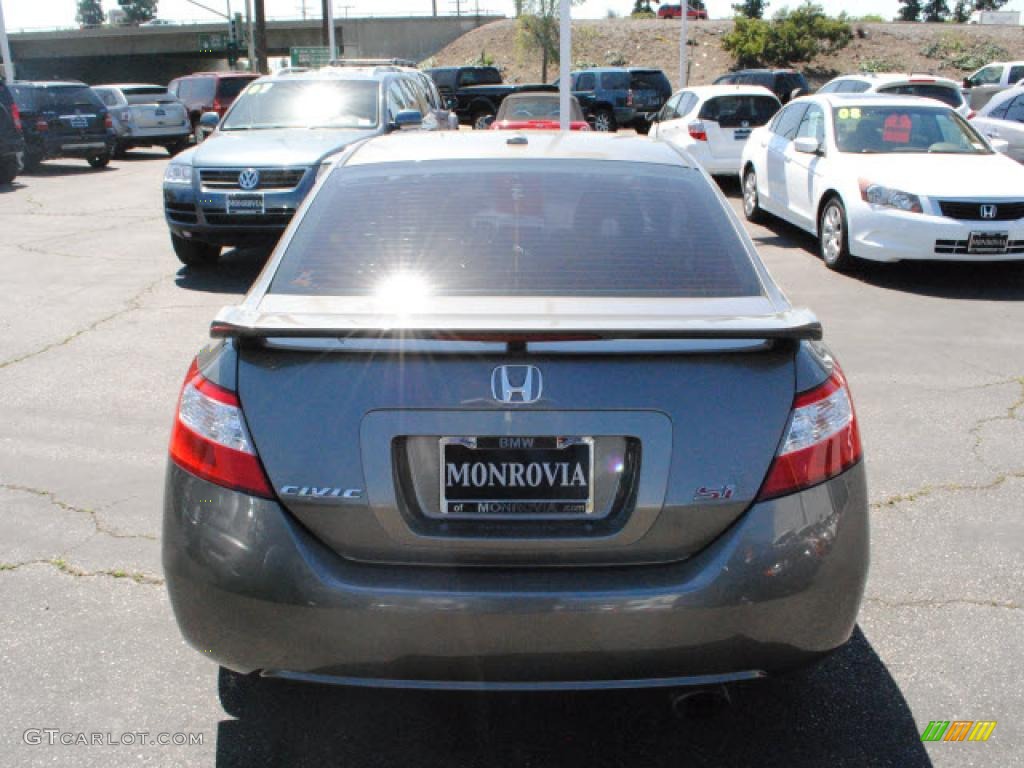 2007 Civic Si Coupe - Galaxy Gray Metallic / Black photo #9