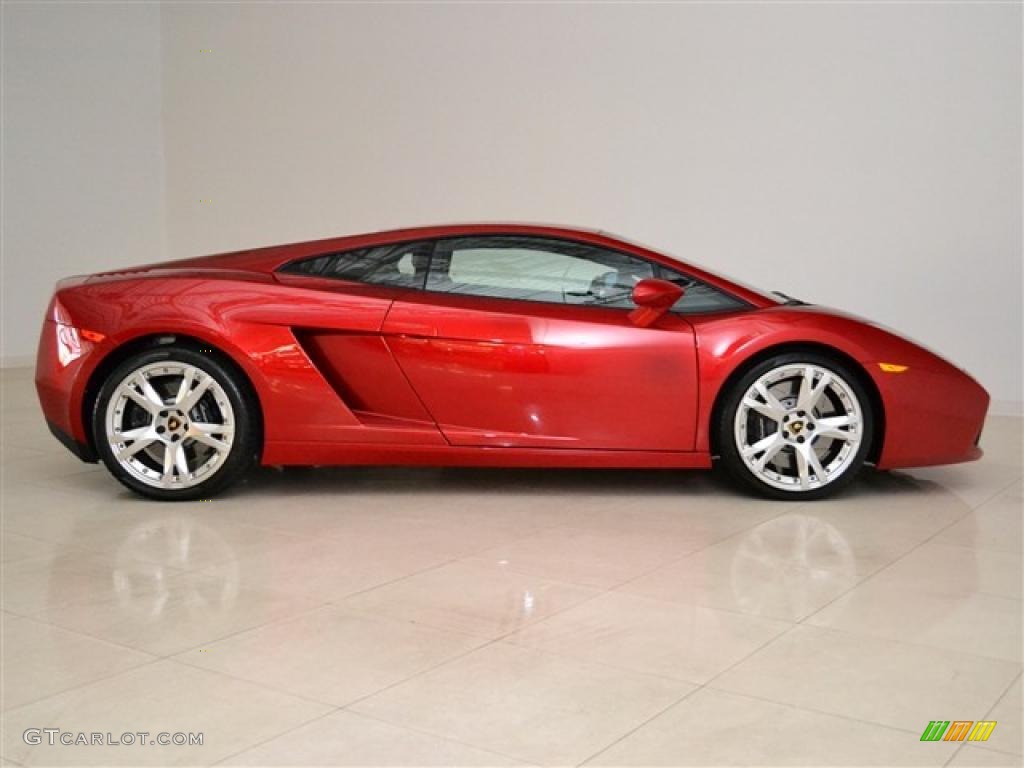 Rosso Vik 2008 Lamborghini Gallardo Coupe Exterior Photo #47587072