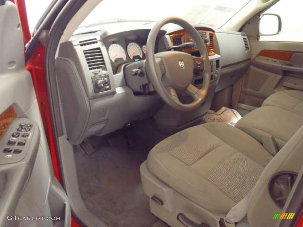2006 Ram 1500 SLT Quad Cab - Inferno Red Crystal Pearl / Medium Slate Gray photo #9