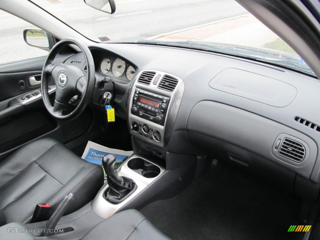 2003 Mazda Protege 5 Wagon Off Black Dashboard Photo #47587711