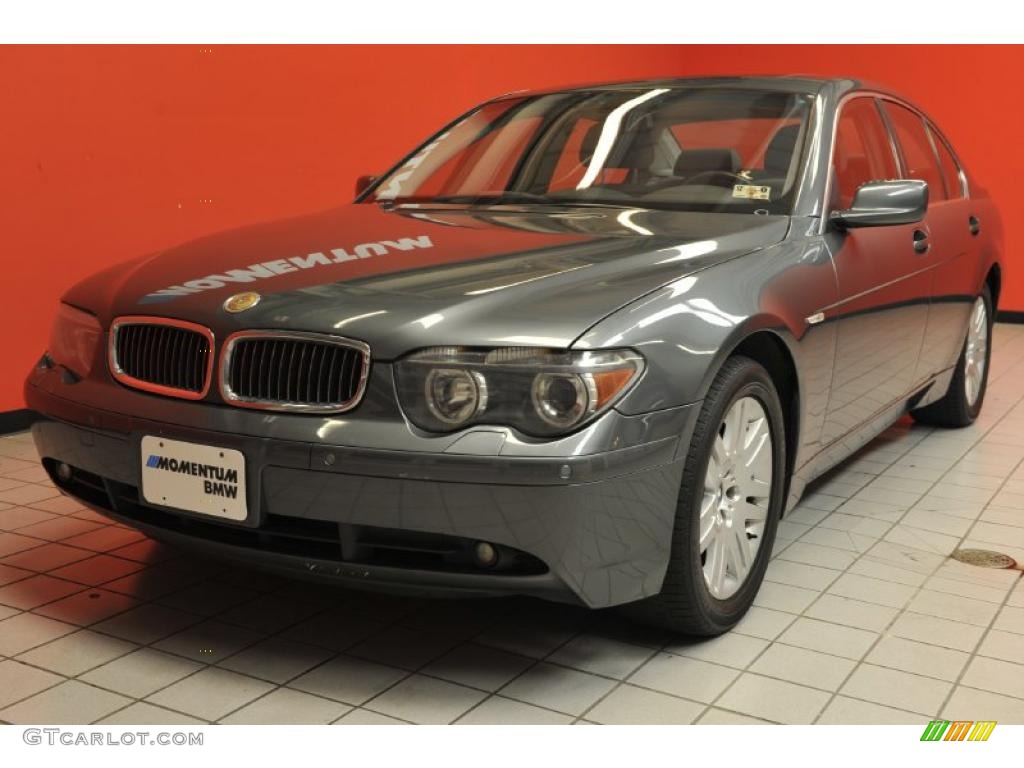 2002 7 Series 745i Sedan - Titanium Grey Metallic / Flannel Grey photo #2