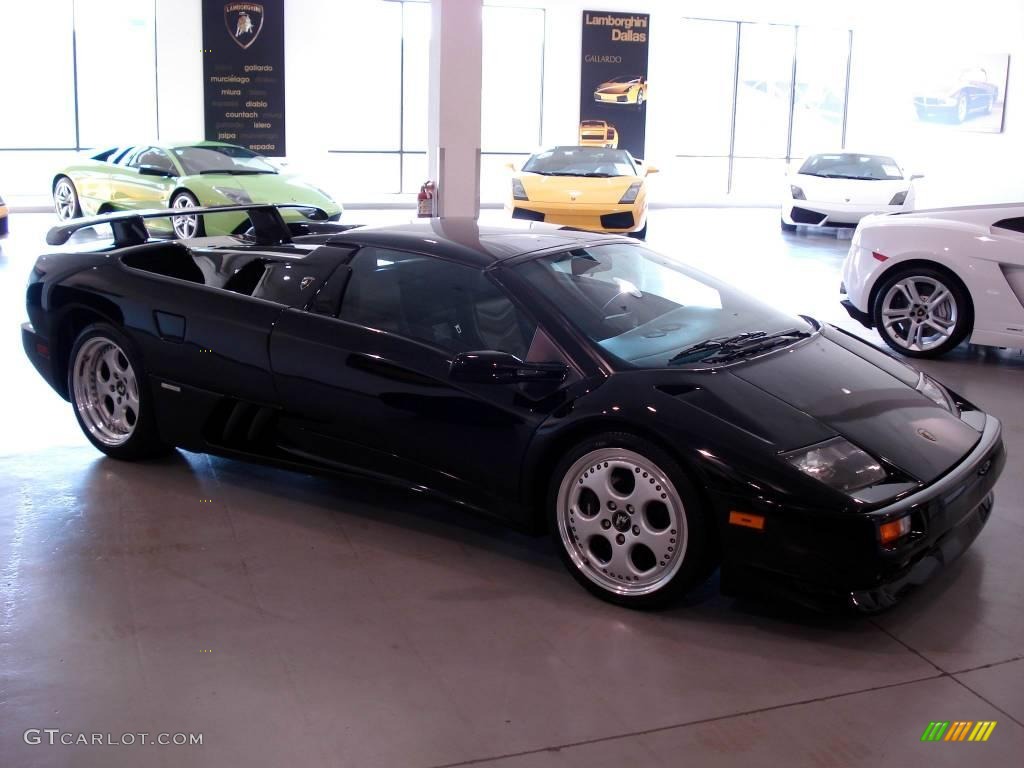 1999 Diablo VT Roadster - Deep Black / Black/Grey photo #2