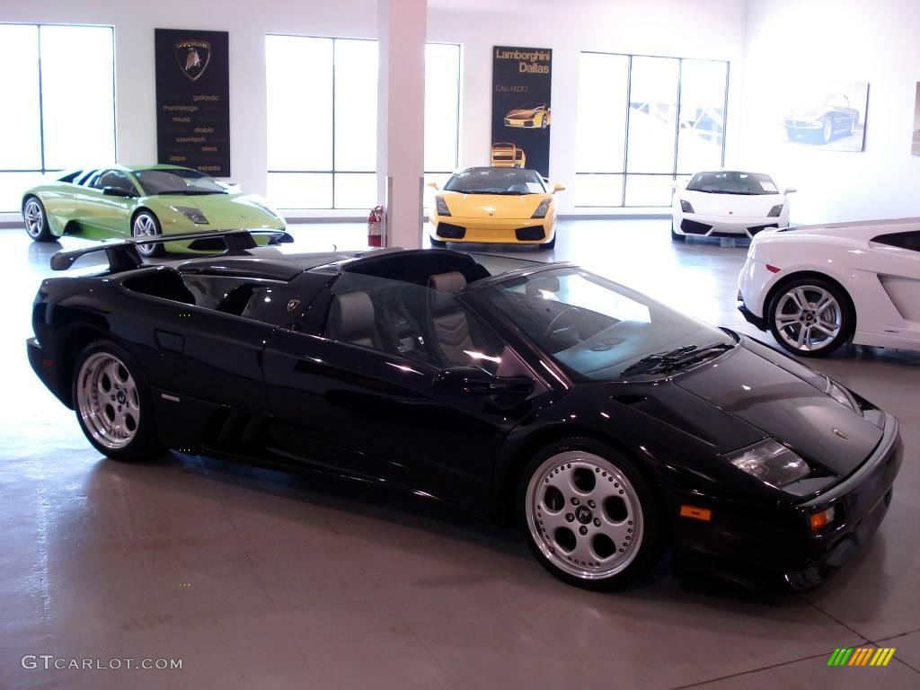 1999 Diablo VT Roadster - Deep Black / Black/Grey photo #4