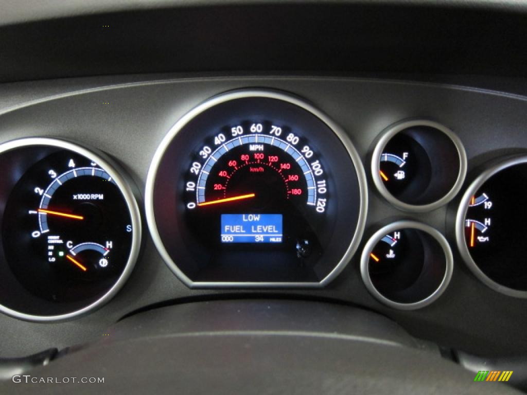 2011 Toyota Sequoia Platinum 4WD Gauges Photo #47589067