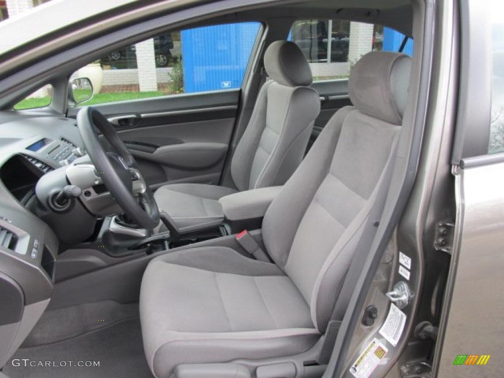 Gray Interior 2008 Honda Civic EX Sedan Photo #47589580