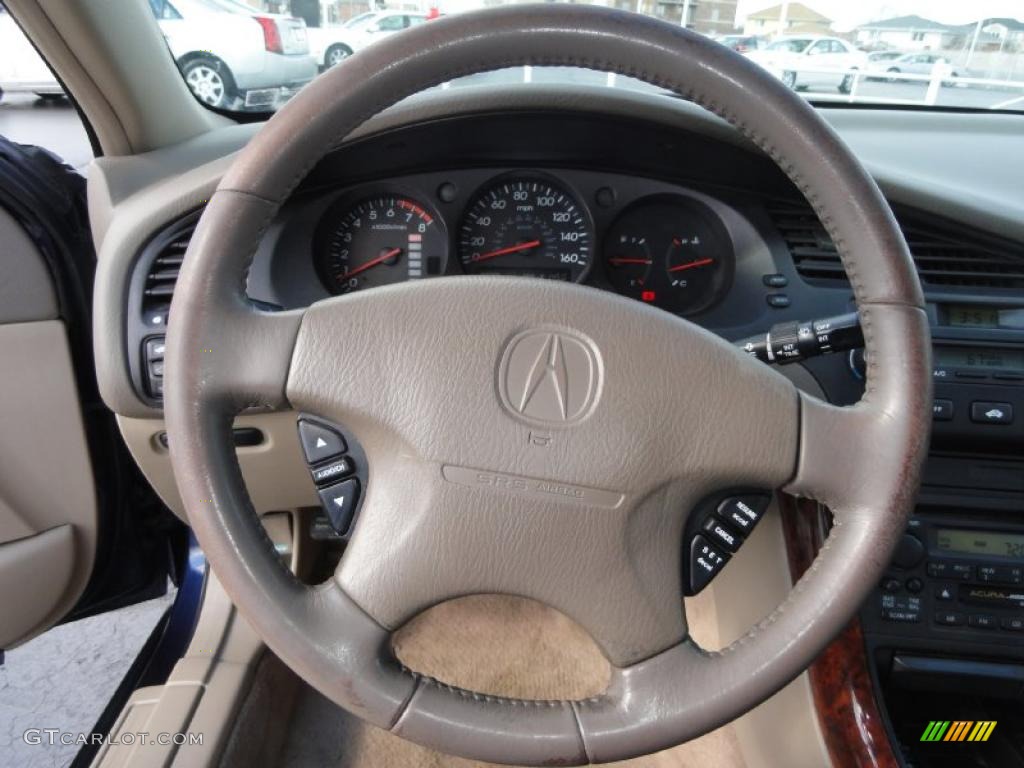 2001 Acura TL 3.2 Parchment Steering Wheel Photo #47590189