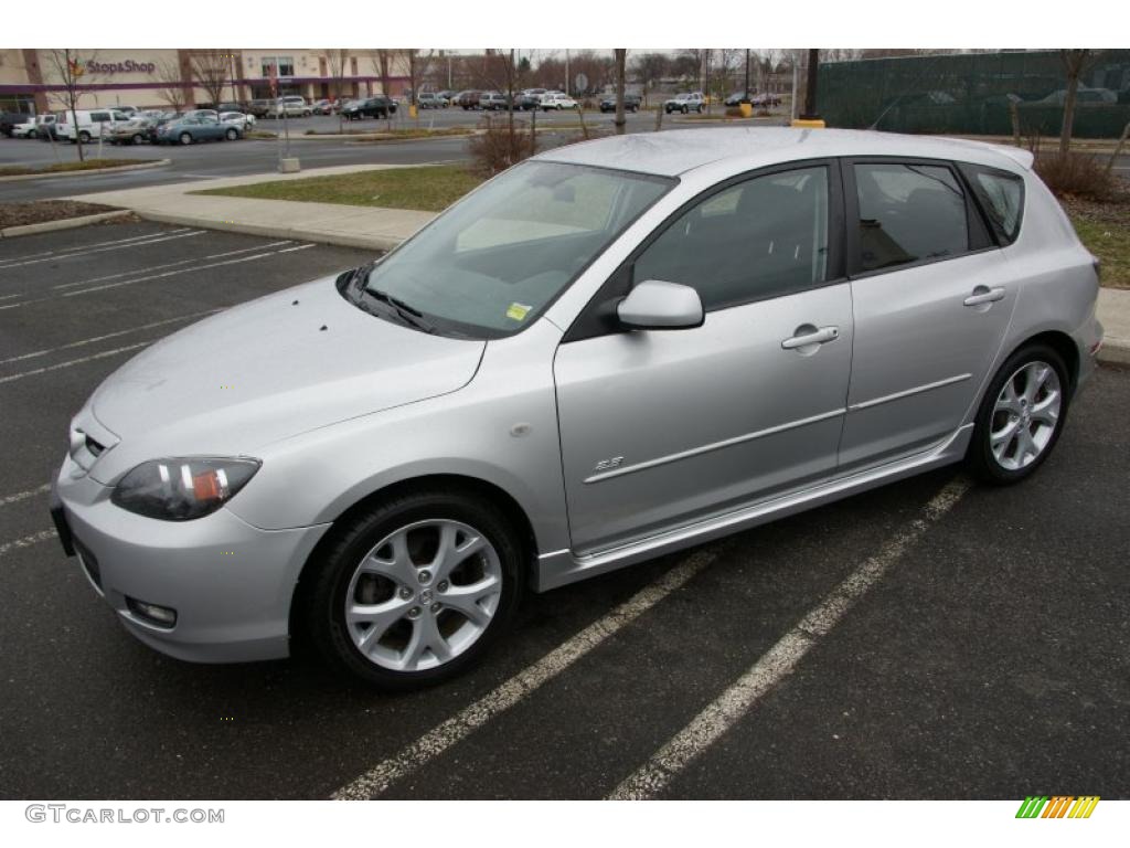 2007 MAZDA3 s Touring Hatchback - Sunlight Silver Metallic / Black photo #1