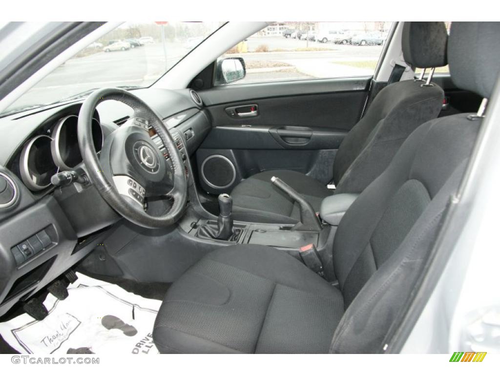 Black Interior 2007 Mazda MAZDA3 s Touring Hatchback Photo #47590606