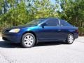 2003 Eternal Blue Pearl Honda Civic EX Coupe  photo #2