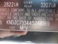 Ebony Black - Sorento LX 4WD Photo No. 13
