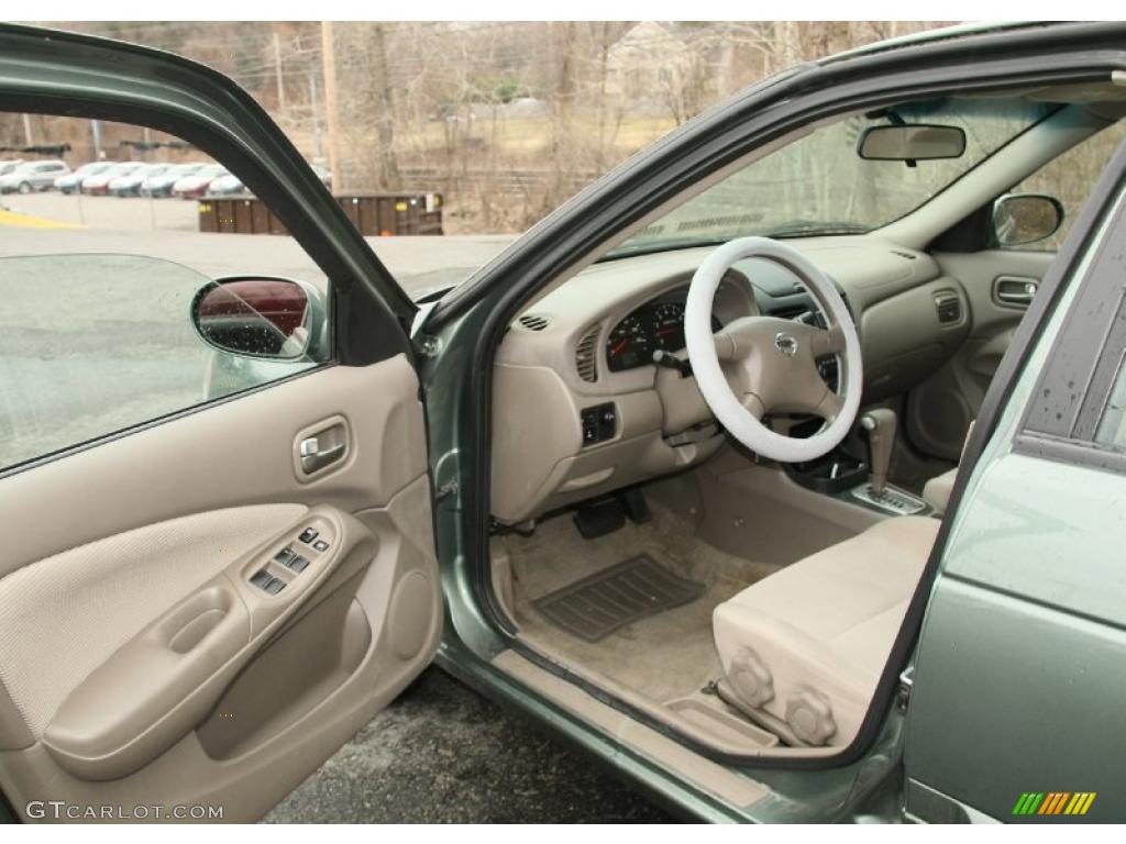 2005 Sentra 1.8 S - Jaded Green / Taupe photo #11