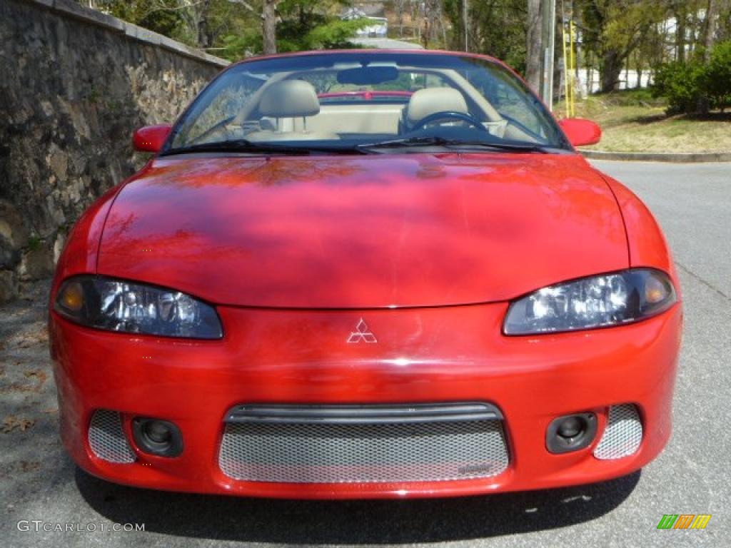 1997 Eclipse Spyder GS-T Turbo - Saronno Red / Beige photo #3