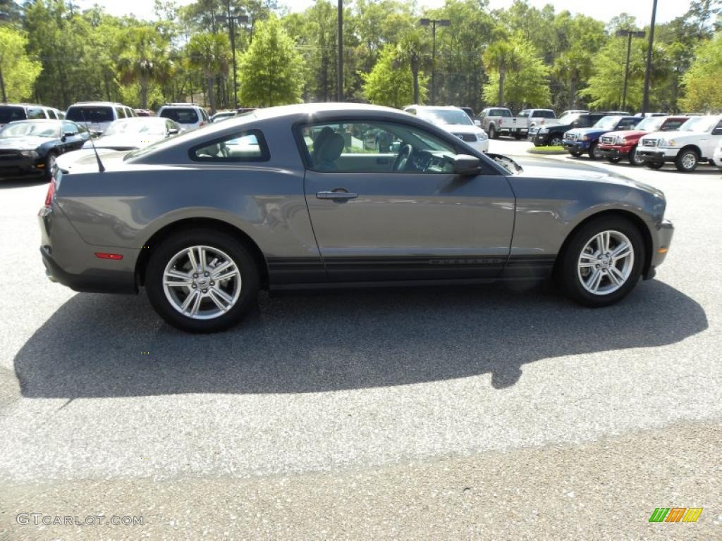 2011 Mustang V6 Premium Coupe - Sterling Gray Metallic / Stone photo #10