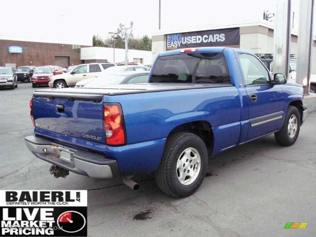 2004 Silverado 1500 LS Regular Cab - Arrival Blue Metallic / Dark Charcoal photo #6