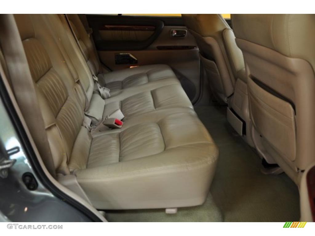 2001 LX 470 - Riverrock Green Metallic / Ivory photo #14