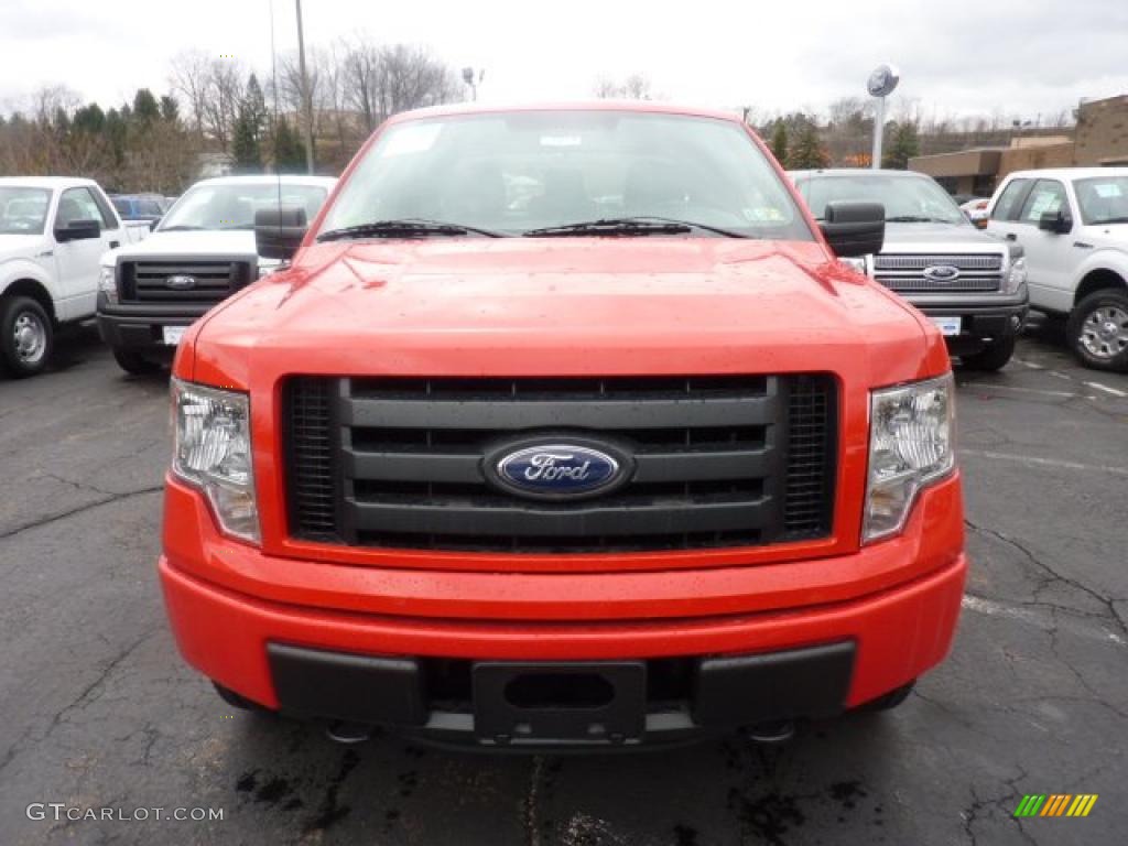 Race Red 2011 Ford F150 STX SuperCab 4x4 Exterior Photo #47597081