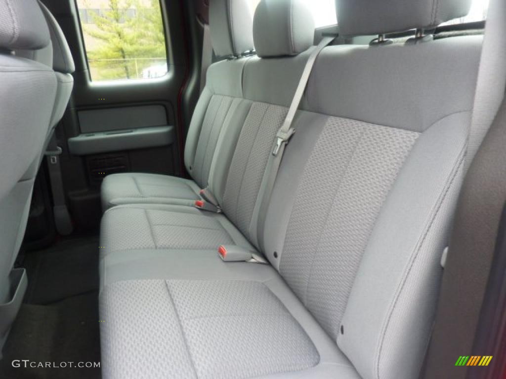 Steel Gray Interior 2011 Ford F150 STX SuperCab 4x4 Photo #47597123