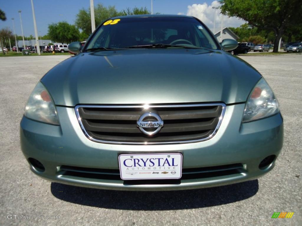 2003 Altima 2.5 S - Mystic Emerald Green / Blond photo #21