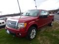 2010 Red Candy Metallic Ford F150 Platinum SuperCrew 4x4  photo #4