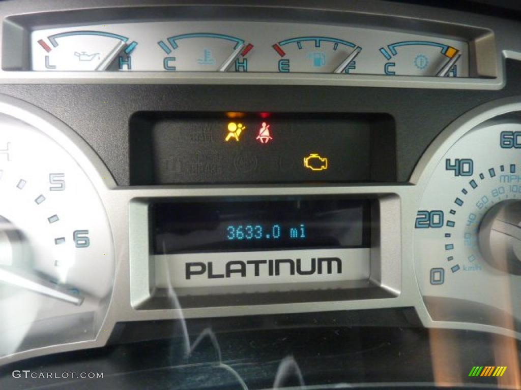 2010 F150 Platinum SuperCrew 4x4 - Red Candy Metallic / Sienna Brown Leather/Black photo #15