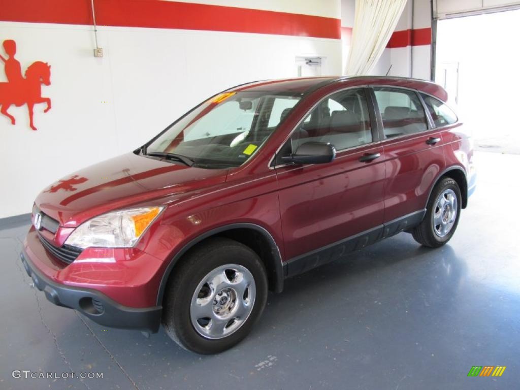 2007 CR-V LX - Tango Red Pearl / Gray photo #1