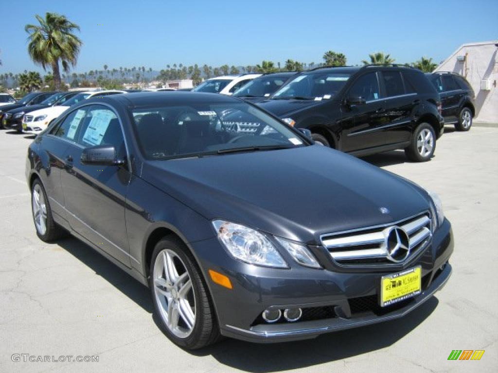 2011 E 350 Coupe - Steel Grey Metallic / Black photo #1