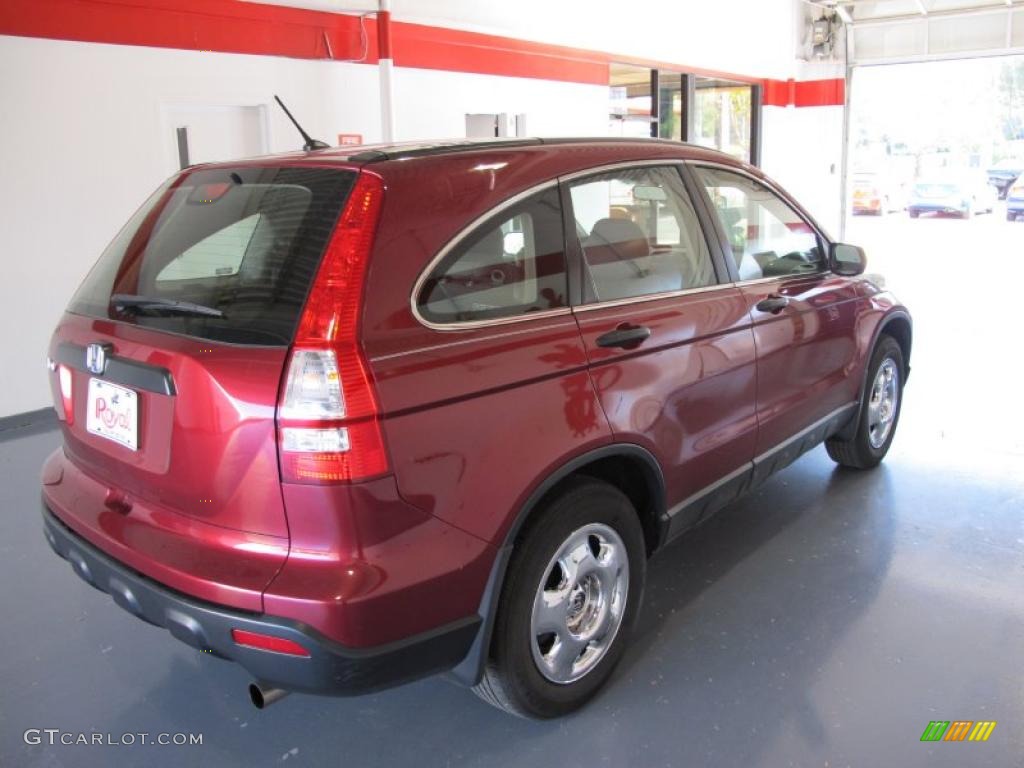 2007 CR-V LX - Tango Red Pearl / Gray photo #4