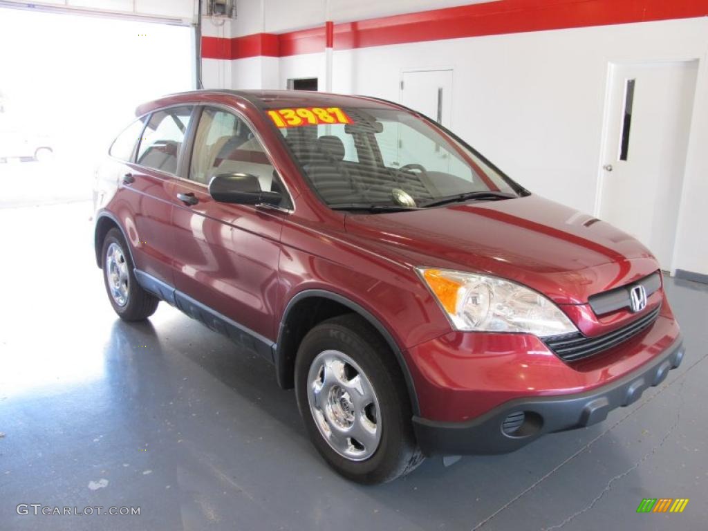 2007 CR-V LX - Tango Red Pearl / Gray photo #5