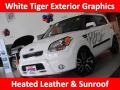 Clear White/Grey Graphics 2011 Kia Soul White Tiger Special Edition