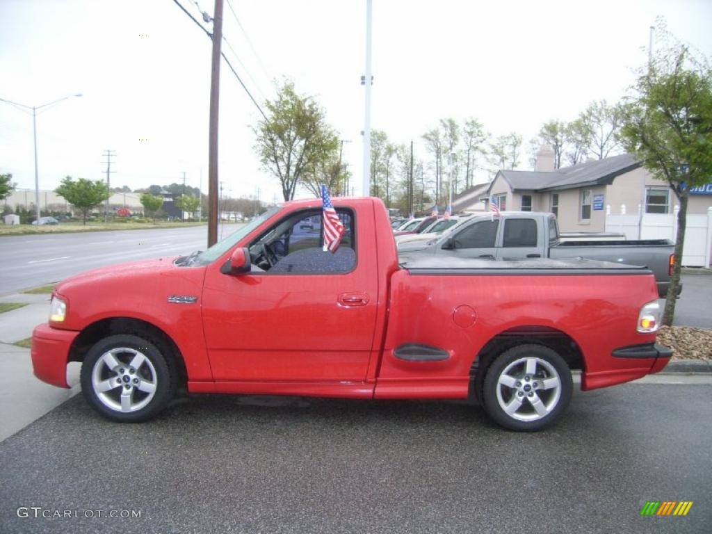Bright Red 2001 Ford F150 SVT Lightning Exterior Photo #47600270