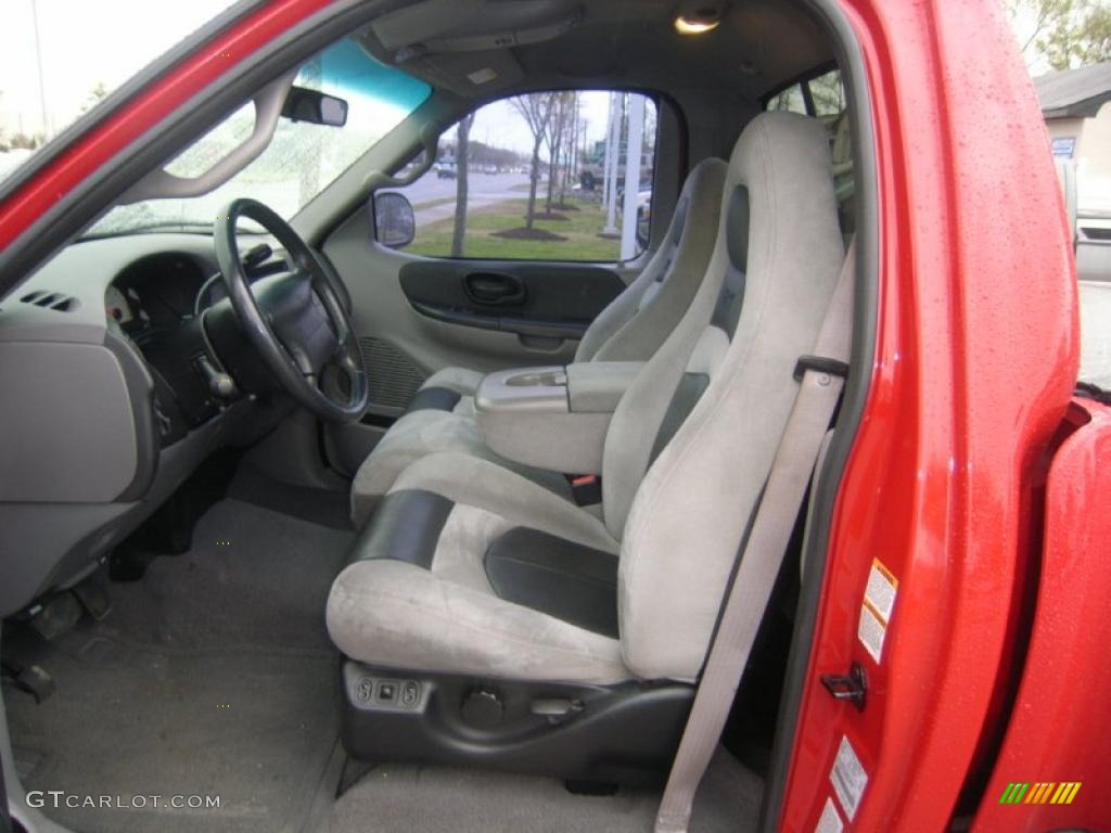 Lightning Graphite/Black Interior 2001 Ford F150 SVT Lightning Photo #47600438