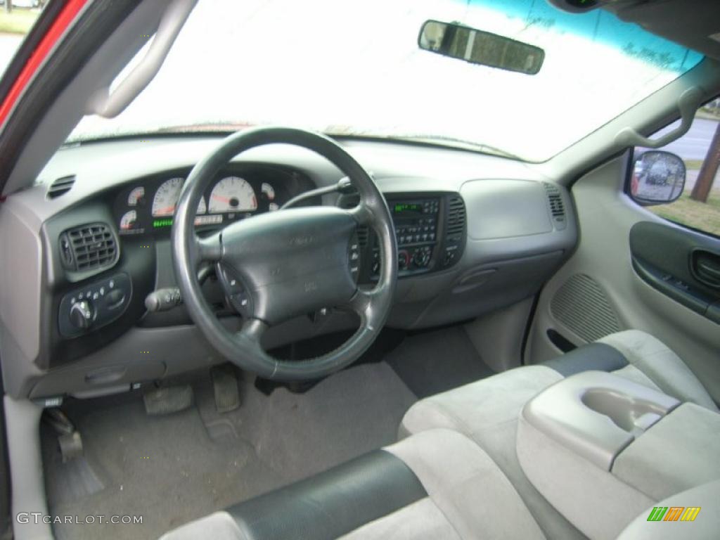 Lightning Graphite Black Interior 2001 Ford F150 Svt