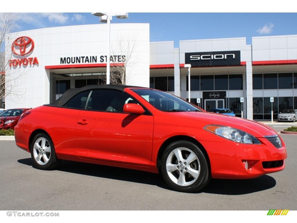 2006 Solara SLE V6 Convertible - Absolutely Red / Dark Stone photo #1