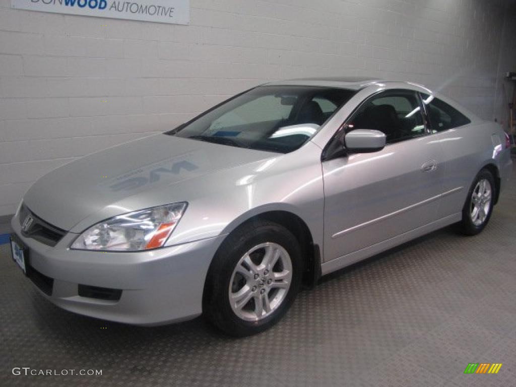 2006 Accord EX-L Coupe - Alabaster Silver Metallic / Black photo #2