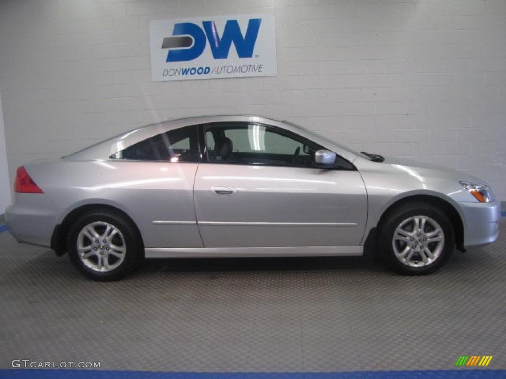 2006 Accord EX-L Coupe - Alabaster Silver Metallic / Black photo #6