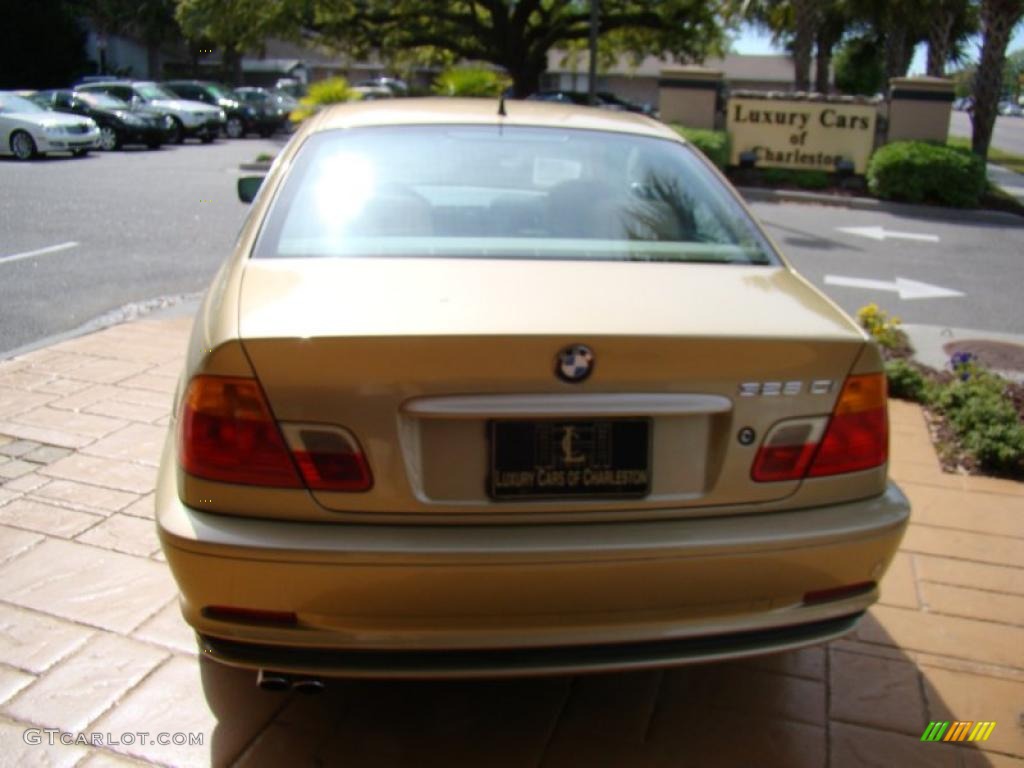 2000 3 Series 328i Coupe - Light Yellow Metallic / Sand photo #6