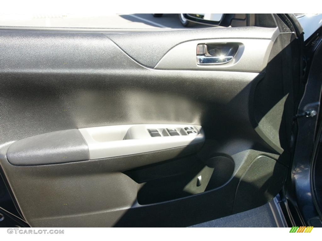 2009 Impreza WRX Premium Sedan - Dark Gray Metallic / Carbon Black photo #14