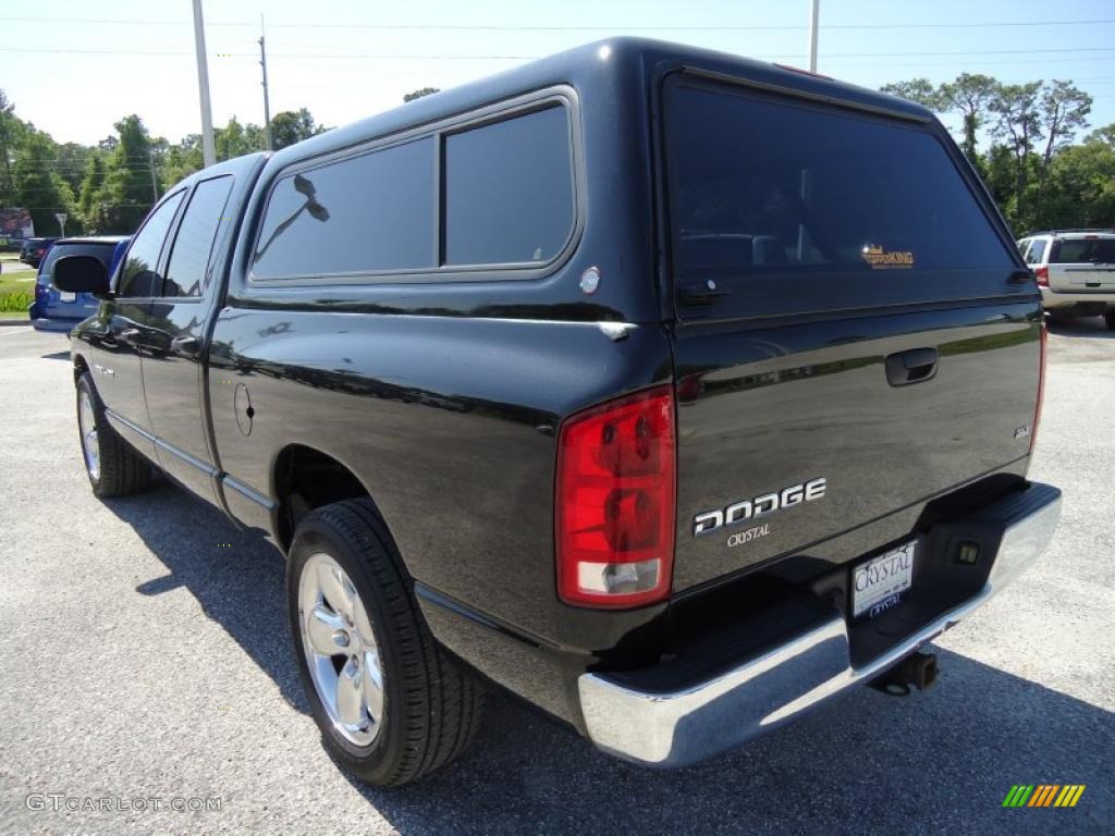 2003 Ram 1500 SLT Quad Cab - Black / Dark Slate Gray photo #3