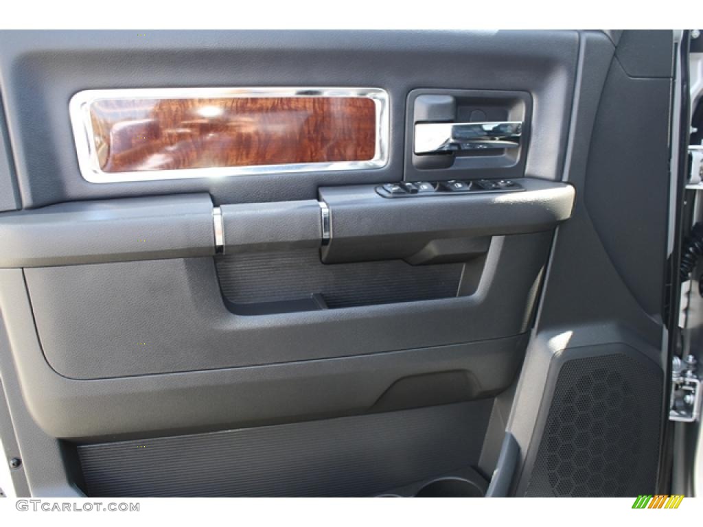 2011 Dodge Ram 3500 HD Laramie Mega Cab 4x4 Dark Slate Gray Door Panel Photo #47603723