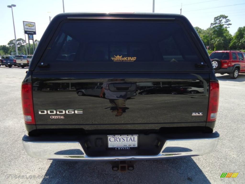 2003 Ram 1500 SLT Quad Cab - Black / Dark Slate Gray photo #10