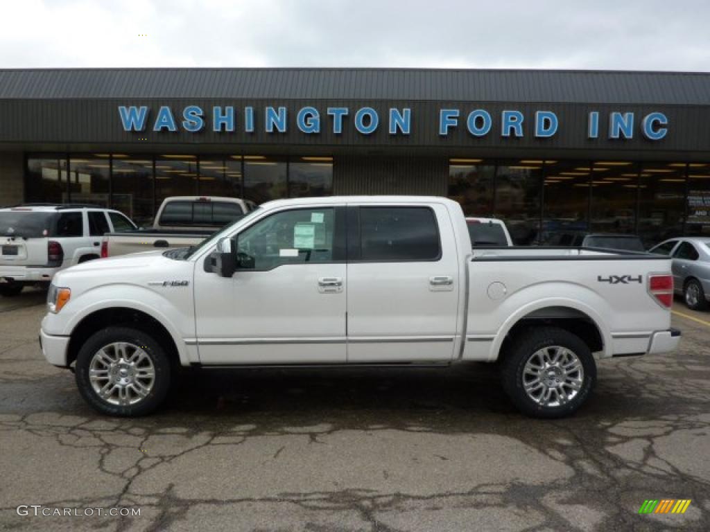 White Platinum Metallic Tri-Coat Ford F150