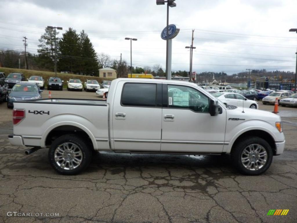 White Platinum Metallic Tri-Coat 2011 Ford F150 Platinum SuperCrew 4x4 Exterior Photo #47605580