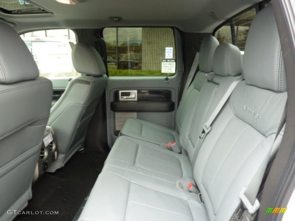 Steel Gray/Black Interior 2011 Ford F150 Platinum SuperCrew 4x4 Photo #47605712