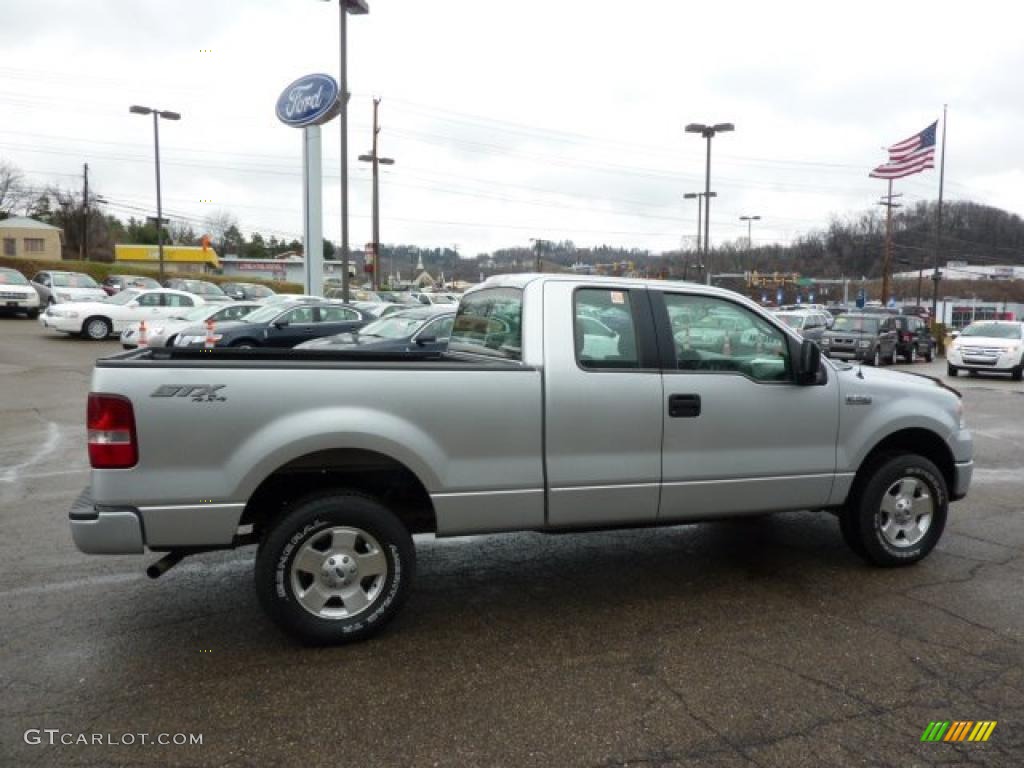 2006 F150 STX SuperCab 4x4 - Silver Metallic / Medium/Dark Flint photo #4