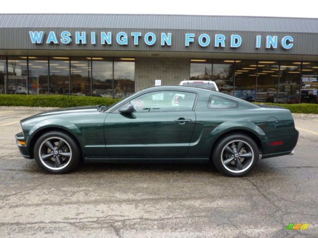 2008 Mustang Bullitt Coupe - Highland Green Metallic / Dark Charcoal photo #1
