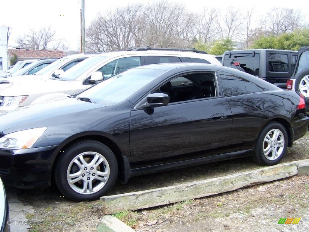 2007 Accord EX-L Coupe - Nighthawk Black Pearl / Black photo #1