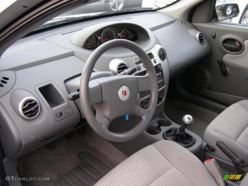 Gray Interior 2007 Saturn ION 2 Sedan Photo #47607683