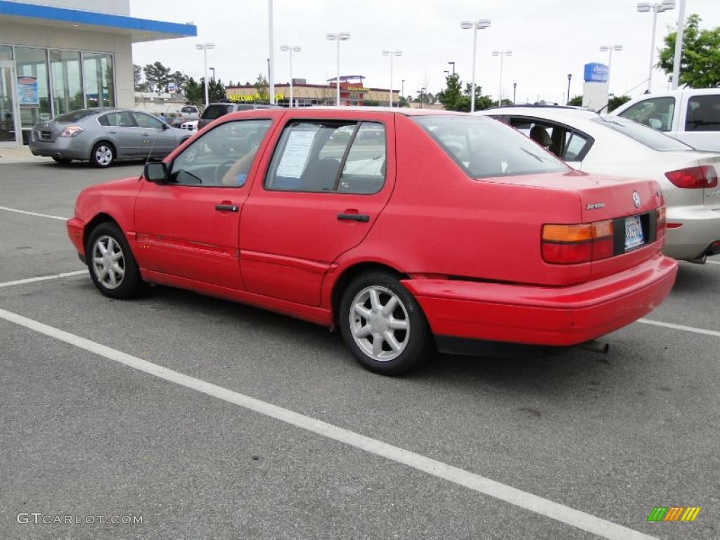 1996 Jetta GLS Sedan - Flash Red / Black photo #2