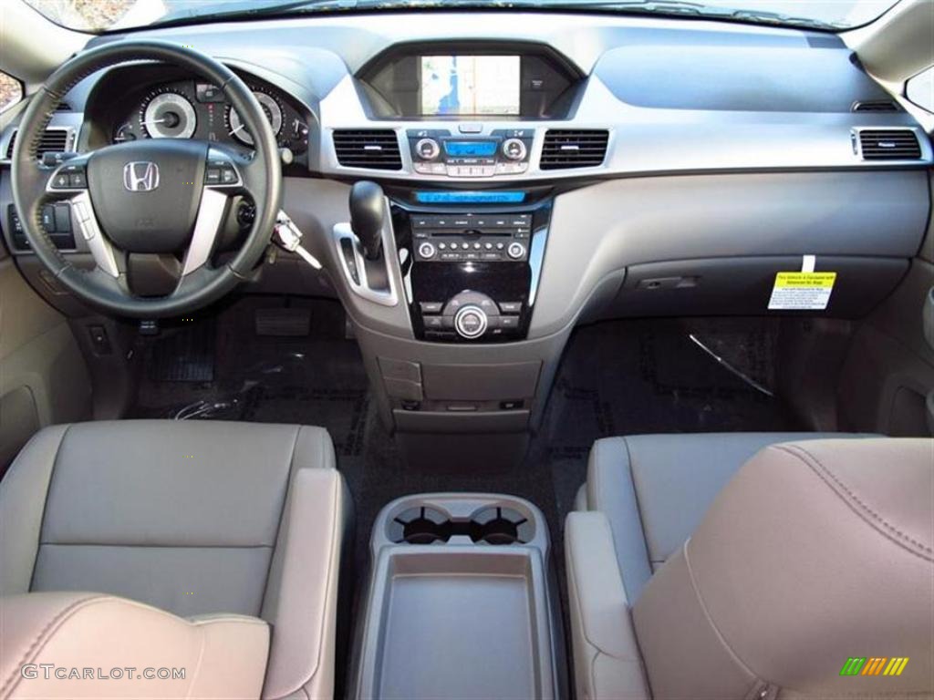 2011 Honda Odyssey EX-L Beige Dashboard Photo #47610698